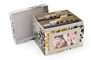 A box with photographs